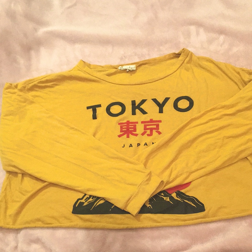 Long sleeve crop top